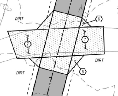 "Asphalt apron connection at private street crossings"