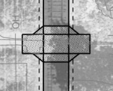 "Asphalt apron connection at private streets"